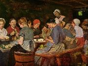 Max Liebermann Women in a canning factory USA oil painting artist